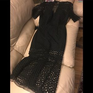 *NEW* Crochet Lace Black Dress
